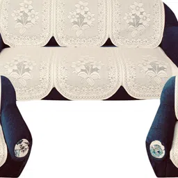 wisehome Polycotton Floral 3+2 Seater Sofa Cover-picture-14