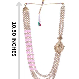 JIYANSHI FASHION Gold-Plated Pearls Beaded Layered Necklace image 3