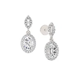 Sparkles 14KT Gold Earrings With 1.42 Carat Lab Grown Diamonds- 2.04 g image 2