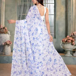 Garden Vareli Floral Printed Brasso Saree image 2