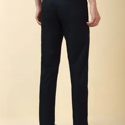 Allen Solly Men Solid Slim Fit Mid-Rise Cotton Trouser image 5
