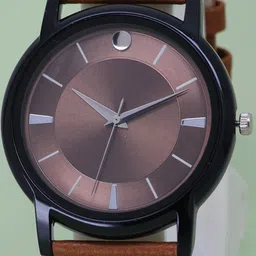 VIRAKTI Women Brass Dial & Leather Wrap Around Straps Analogue Watch image 2