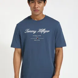Tommy Hilfiger Men Typography Embroidered T-shirt image 1