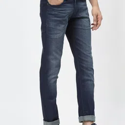 COSMIC Men Slim Fit Low Distress Light Fade Jeans image 3