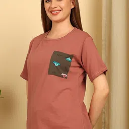 Smarty Pants Round Neck Lounge T-Shirts image 4