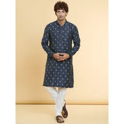 Arihant Rai Sinha Men Floral Printed Regular Kurta with Trousers image 1