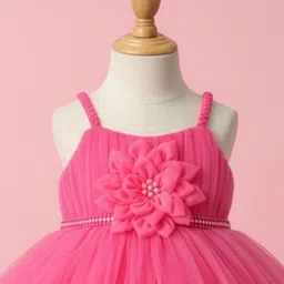 Lagorii Ruffled Net Fit & Flare Dress image 3