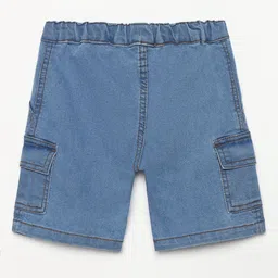 YK Boys Solid Regular Fit Low-Rise Denim Shorts image 2