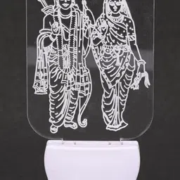 1ST TIME Red & Green Printed Acrylic Rectangle Shaped Wall Lamp image 4