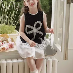 LULU & SKY Colourblocked A-Line Dress image 5