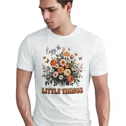 Seekbuylove Men Floral Printed Bio Finish T-shirt-picture-18