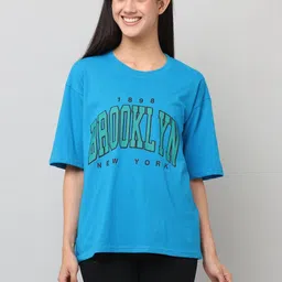 CITY CRAFT Women Typography Printed 1 T-shirt-picture-34