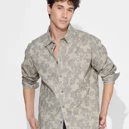 The Souled Store Men Floral Opaque Printed Casual Shirt-image-9