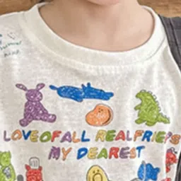 LULU & SKY Girls Printed Extended Sleeves Applique T-shirt image 4