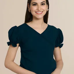 Mast & Harbour Women Pack Of 2 Puff Sleeve Top image 3
