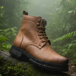 KRAASA Men Blocked-Heeled Ankle Boots image 3