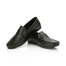 Blue Horse Men Round Toe Loafers-image-32
