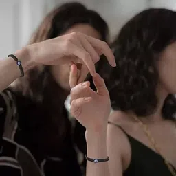 qnam Fabric, Silver, Dori, Plastic Bracelet image 4