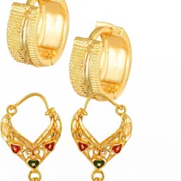 VIVASTRI Women Gold-Plated Alloy Earrings-picture-19
