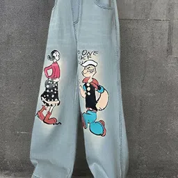 LULU & SKY Girls Wide Leg High-Rise Slash Knee Jeans-picture-21