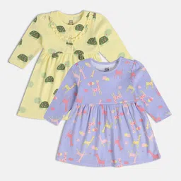 MINI KLUB Girls Printed Fit and Flare Dress-image-65