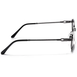 Eyejack Unisex Black Lens & Gunmetal-Toned Rectangle Sunglasses with image 2