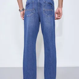 SF JEANS by Pantaloons Men Flared Mid-Rise Light Fade Jeans image 3