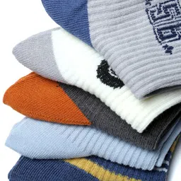 N2S NEXT2SKIN Patterned Pack of 3 Cotton Kids Ankle Length Socks image 3