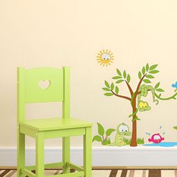 LANSTICK Brown & Green Printed Splash Proof Wall Sticker-picture-26