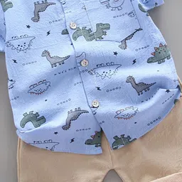 YK Boys Printed Shirt & Shorts Clothing Set image 2