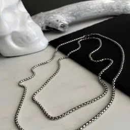 Crazy Fashion Unisex Rhodium-Plated Chain-picture-15