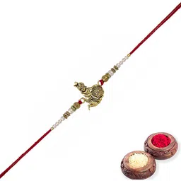 MEIRA JEWELLERY Rakhi With Roli Chawal & Greeting Card-picture-37