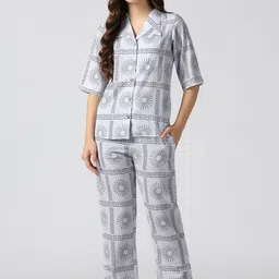 House of Comfort Women Printed Night suit-picture-14