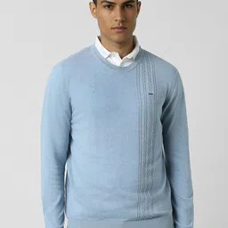 Van Heusen Men Round Neck Cable Knit Pullover-picture-14