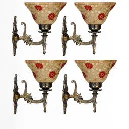 SOMIL Gold Glass Cylinder Printed Wall Lamps-picture-38
