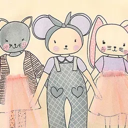 INCLUD Girls Graphic Printed Round Neck Sweatshirt image 4