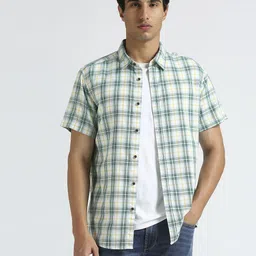 Pepe Jeans Tartan Checked Breathable Pure Cotton Casual Shirt-image-73