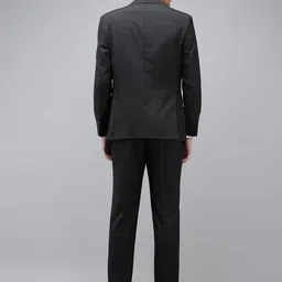 Theme Solid Slim Fit Single Breasted Formal 2 Piece Suits image 4