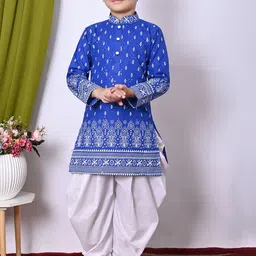 Cae Boys Embroidered Regular Sequinned Kurta with Patiala-picture-28