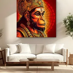 999Store Red & Yellow Canvas Religious Wall Paintings-picture-10