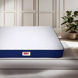 USHA SHRIRAM Blue & White Orthopedic Quilted King Size Mattress-picture-3