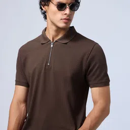 The Souled Store Men Solid Polo Collar T-shirt-picture-46