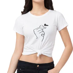 DEEPMAYRA COLLECTION Women Graphic Printed Round Neck Cotton T-shirt-picture-21