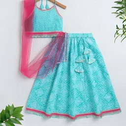 The Magic Wand Girls Printed Ready to Wear Lehenga & Blouse With Dupatta-picture-39