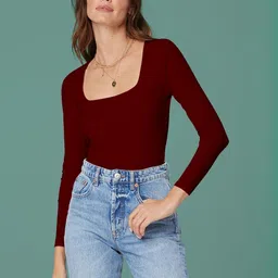 Maheshvi Women Square Neck Fitted Top-picture-15