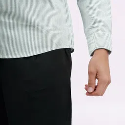 Celio Men Classic Fit Vertical Striped Button-Down Collar Cotton Casual Shirt image 5