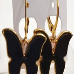 SAPRAA TRENDS Set of 6 Gold-Plated Butterfly Hoop Earrings image 3