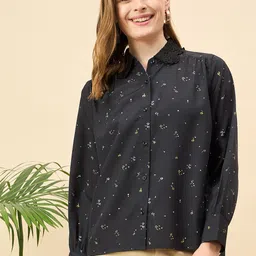 Mast & Harbour Floral Print Puff Sleeve Top image 3