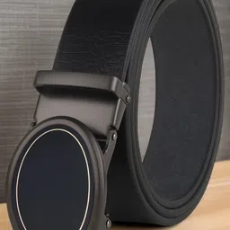 The Roadster Lifestyle Co Men Textured Leather Belt-image-69