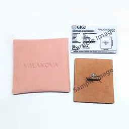 VALANOVA 14Kt Lab Grown Gold Diamond Studded Earrings-1.06 gm image 4